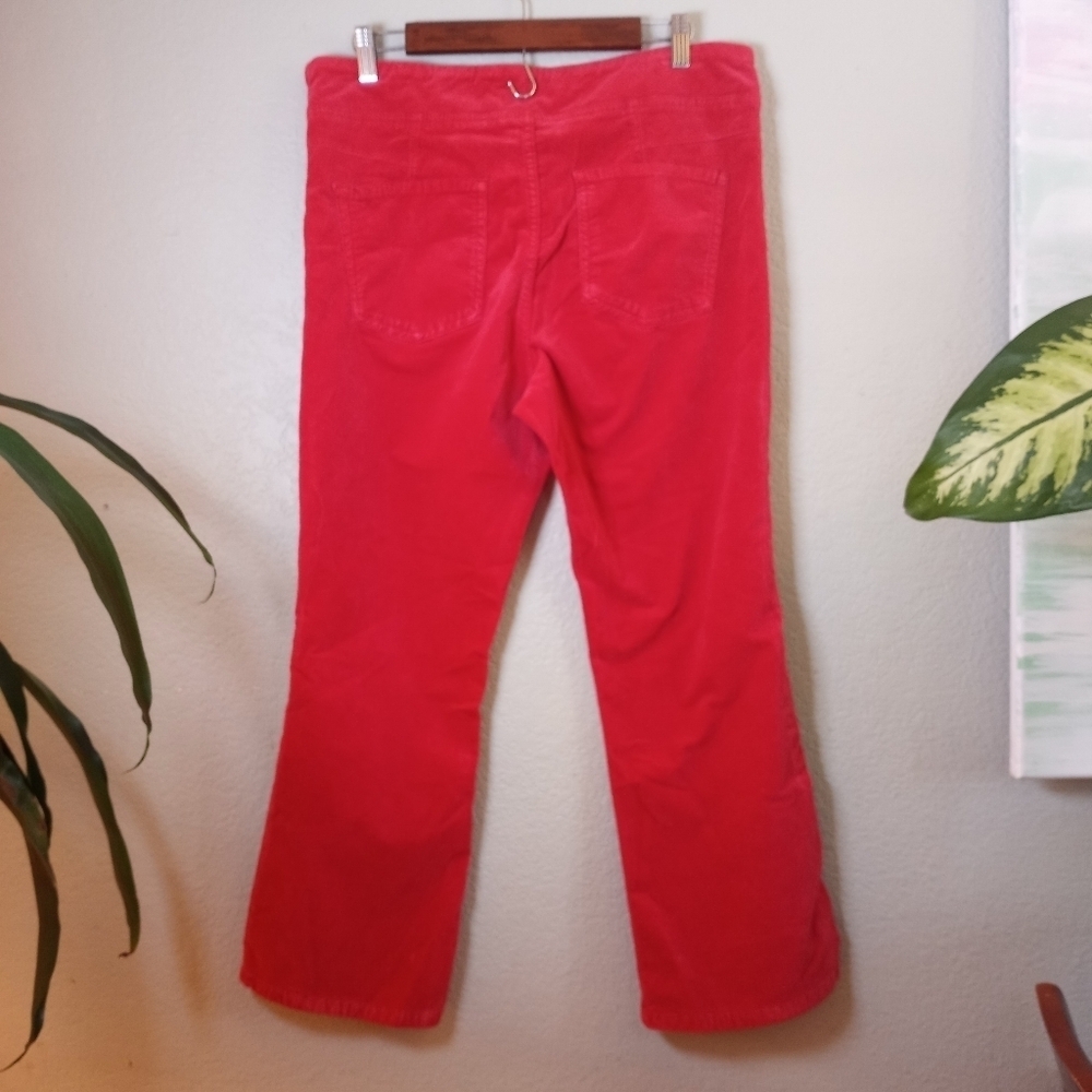 Free People In My Feelings Velvet Corduroy Slim Kick Crop Bohemian Hippie Flare - Picture 7 of 11